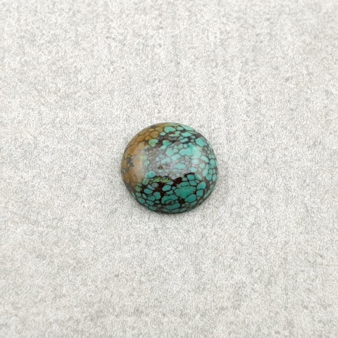 Turkus tybetański kaboszon fi 7 mm nr 101 Turkus tybetański kaboszon fi 7 mm nr 101