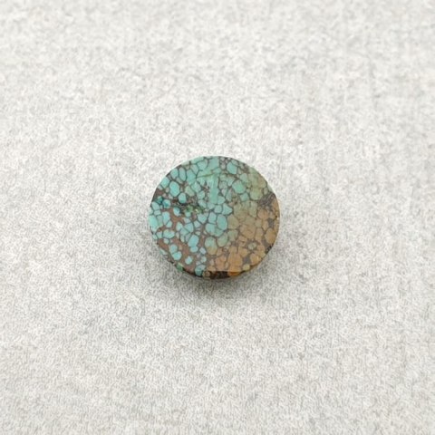Turkus tybetański kaboszon fi 7 mm nr 101 Turkus tybetański kaboszon fi 7 mm nr 101