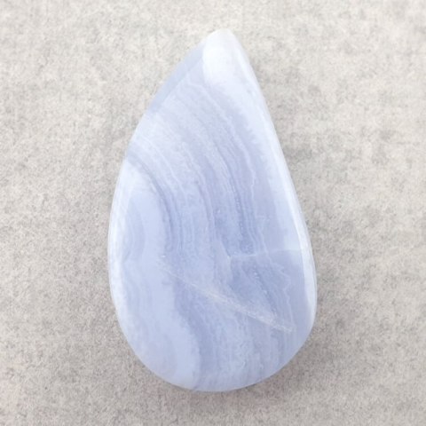 Agat blue lace kaboszon 32x18 mm nr 29