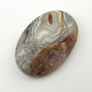 Agat koronkowy kaboszon 26x18 mm nr 216