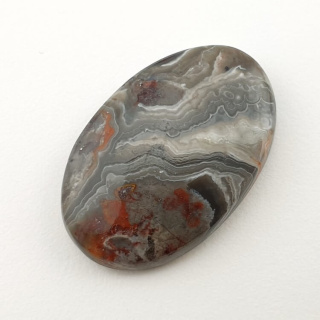 Agat koronkowy kaboszon 30x20 mm nr 193