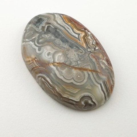 Agat koronkowy kaboszon 31x21 mm nr 189