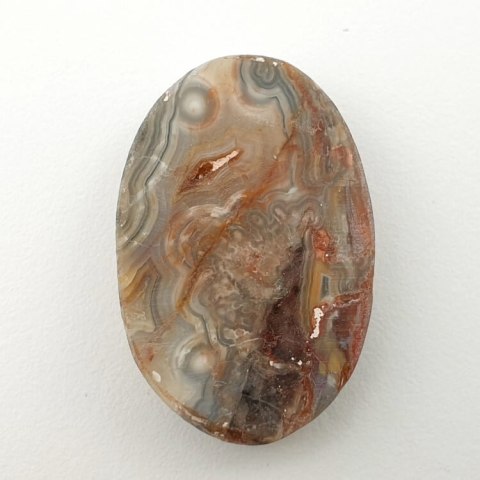 Agat koronkowy kaboszon 31x21 mm nr 189