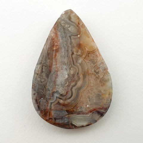 Agat koronkowy kaboszon 34x23 mm nr 192