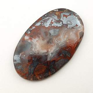 Agat koronkowy kaboszon 36x22 mm nr 169