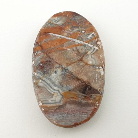 Agat koronkowy kaboszon 36x23 mm nr 211