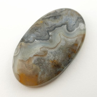 Agat koronkowy kaboszon 37x22 mm nr 173