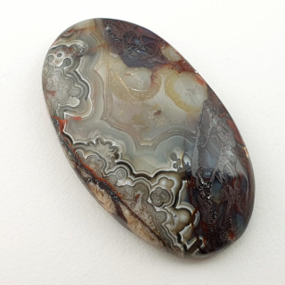 Agat koronkowy kaboszon 38x23 mm nr 178