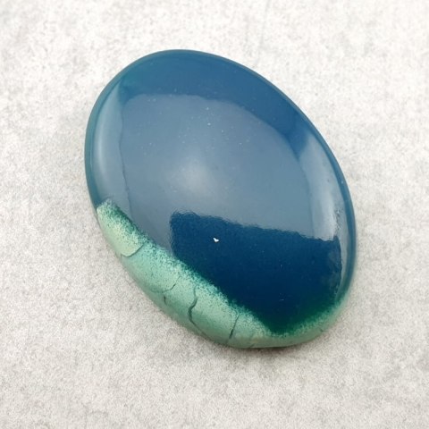 Chryzopraz kaboszon 26x19 mm nr 40