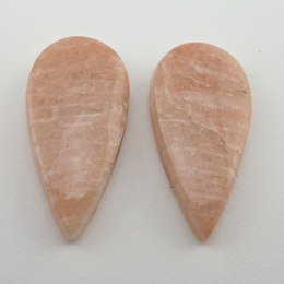 Amazonit pomarańczowy para kaboszonów 2,7x1,3 cm nr 5