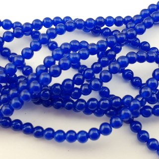 Jadeit royal blue kula 4 mm 30 szt