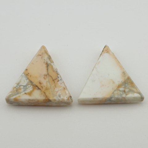 Jaspis Maligano para kaboszonów 2,2x2,3 cm nr 1