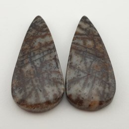 Jaspis Outback para kaboszonów 3,1x1,5 cm nr 2