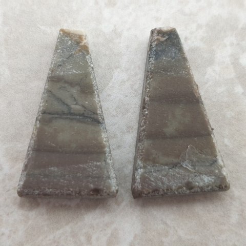 Jaspis para kaboszonów 2,3x1,3 cm nr 4