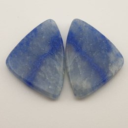 Kalcyt niebieski para kaboszonów 2,7x1,7 cm nr 5