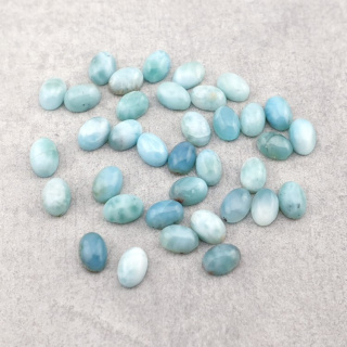 Larimar kaboszon 6x4 mm 1 szt