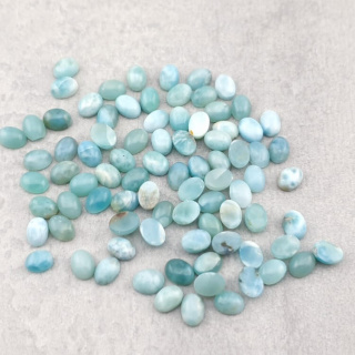 Larimar kaboszon 7x5 mm 1 szt