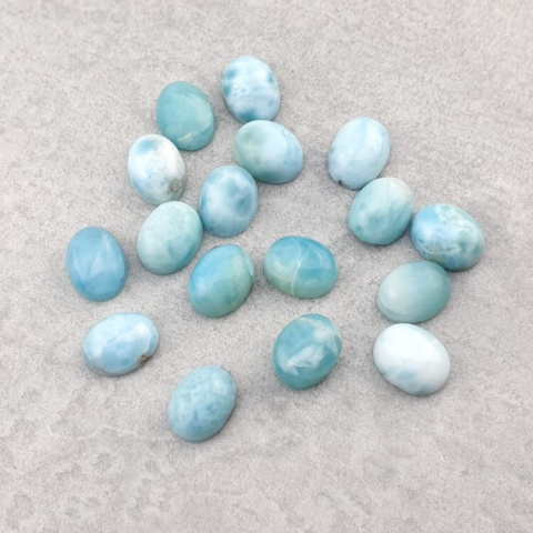 Larimar kaboszon 8x6 mm 1 szt