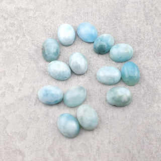 Larimar kaboszon 8x6 mm 1 szt