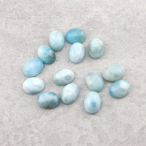 Larimar kaboszon 8x6 mm 1 szt