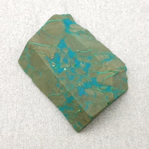 Chryzokola cięta surowa 23x18 mm nr 82