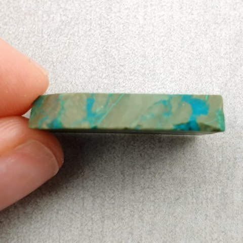 Chryzokola cięta surowa 23x18 mm nr 82