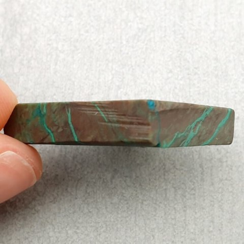 Chryzokola cięta surowa 23x19 mm nr 47