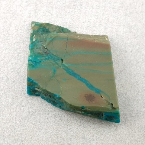 Chryzokola cięta surowa 30x19 mm nr 18