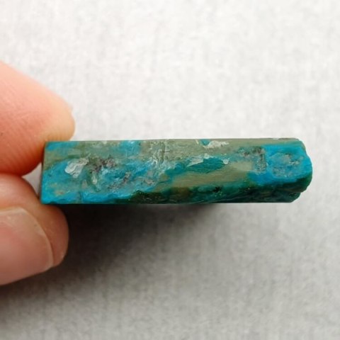 Chryzokola cięta surowa 30x19 mm nr 18