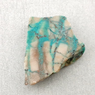 Chryzokola z azurytem cięta surowa 26x22 mm nr 24