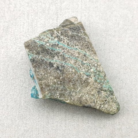 Chryzokola z azurytem cięta surowa 33x22 mm nr 22