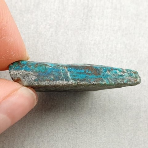 Chryzokola z azurytem cięta surowa 33x22 mm nr 22