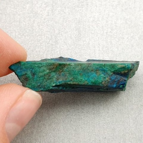 Chryzokola z azurytem cięta surowa 35x14 mm nr 8