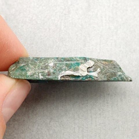 Chryzokola z azurytem cięta surowa 36x22 mm nr 39