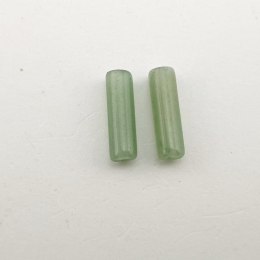 Awenturyn zielony walec 13x4 mm 2 szt