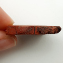 Jaspis czerwony cięty surowy 28x24 mm nr 26