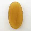 Agat w paski żółty kaboszon 44x24 mm nr 1