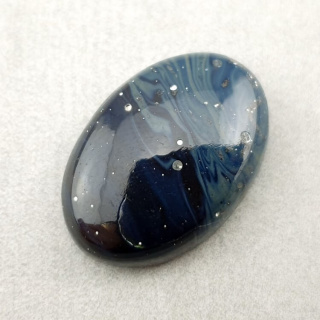 Leland blue kaboszon 25x17 mm nr 32