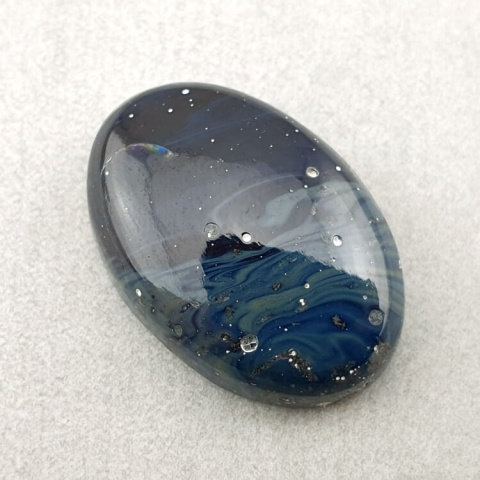 Leland blue kaboszon 25x17 mm nr 32