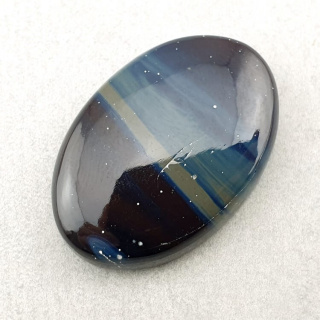 Leland blue kaboszon 31x21 mm nr 37