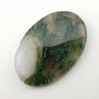 Agat mszysty kaboszon 33x22 mm nr 198