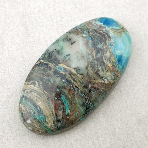 Chryzokola kaboszon 36x20 mm nr 137