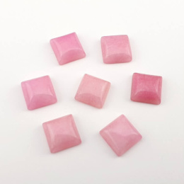Jadeit różowy kaboszon 10x10 mm 1 szt