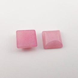 Jadeit różowy kaboszon 10x10 mm 1 szt