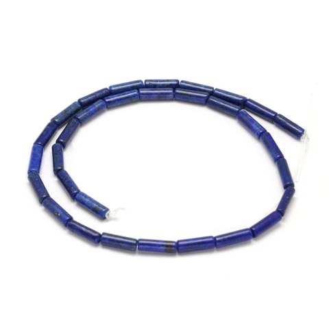 Lapis lazuli walec 13x4 mm sznur