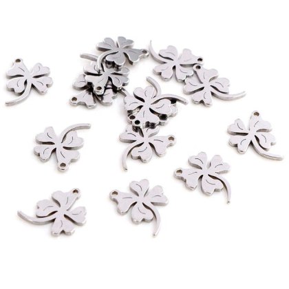 Zawieszka koniczyna stal szlachetna 13x10 mm 1szt