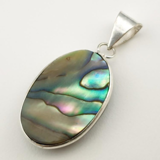 Paua abalone zawieszka 29x20 mm nr 165