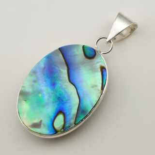 Paua abalone zawieszka 30x22 mm nr 161