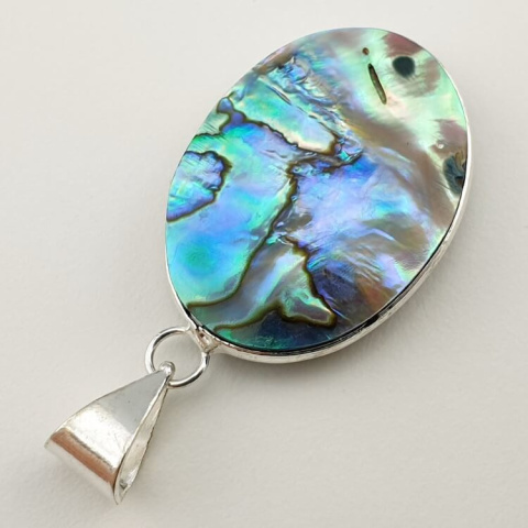 Paua abalone zawieszka 30x22 mm nr 170