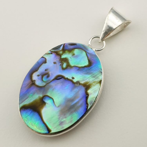 Paua abalone zawieszka 30x22 mm nr 204